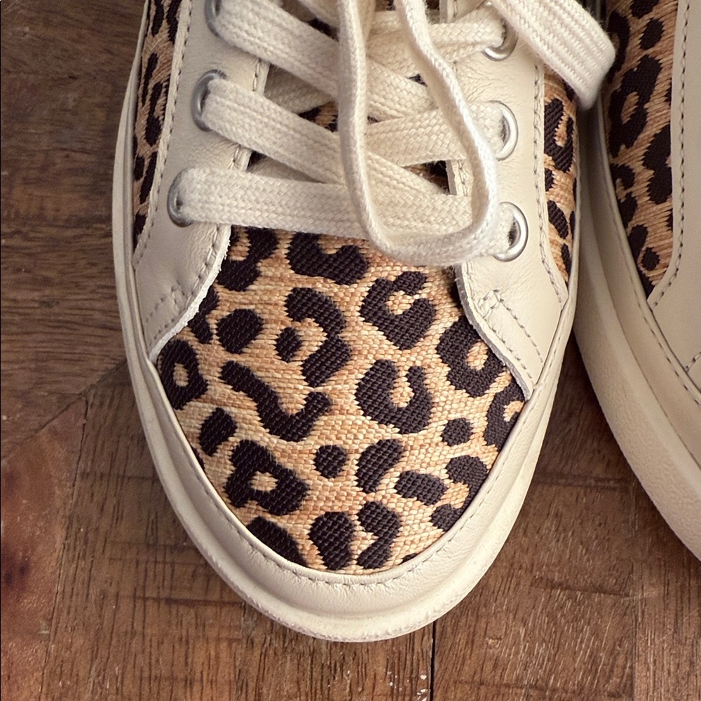 Vionic Winny Leather Leopard Sneakers 8.5 - Picture 8 of 14